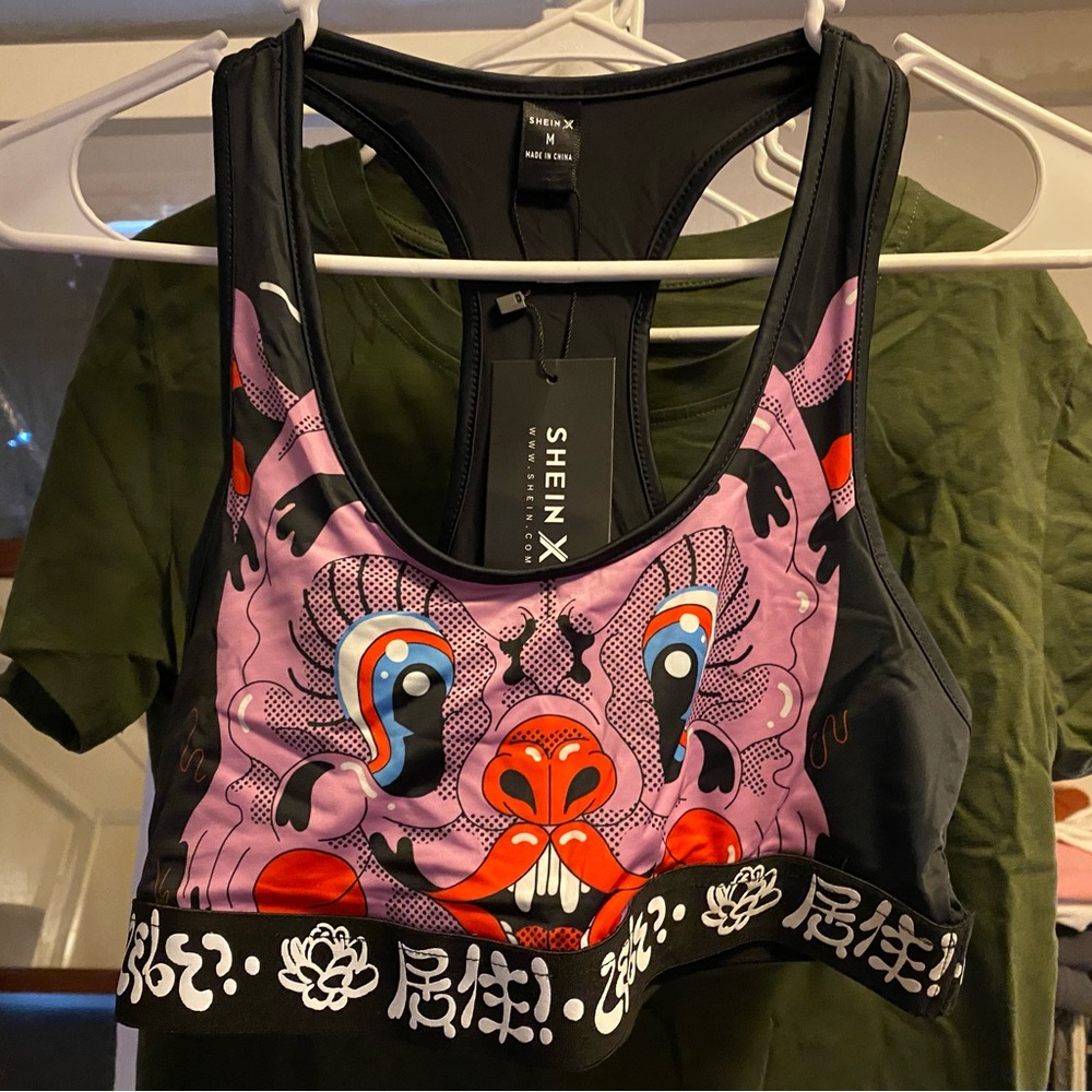 Sports bra shirt